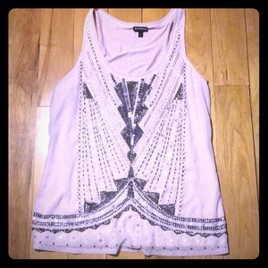 Beautiful pale pink sequin tank